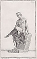 Plate XXXIII (33): Venus, from "Museum Florentinum" (Statuae antiquae dorum et virorum illustrium), Giovanni Girolamo Frezza  Italian, Engraving and etching