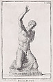 Plate LXXI (71): Narcissus, from "Museum Florentinum" (Statuae antiquae dorum et virorum illustrium), Carlo Gregori  Italian, Engraving and etching