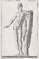 Plate X (10): Apollo, from "Museum Florentinum" (Statuae antiquae dorum et virorum illustrium), Giovanni Battista Jacoboni  Italian, Engraving and etching