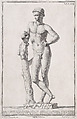 Plate XXXVIII (38): Mercury, from "Museum Florentinum" (Statuae antiquae dorum et virorum illustrium), Carlo Gregori  Italian, Engraving and etching
