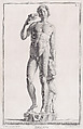 Plate LI (51): Bacchus, from "Museum Florentinum" (Statuae antiquae dorum et virorum illustrium), Carlo Gregori  Italian, Engraving and etching