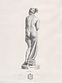 Venus, back view, from "Oeuvre de Canova: Recueil de Statues...", Domenico Marchetti  Italian, Engraving and etching