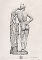 Paris leaning on tree stump, back view, from "Oeuvre de Canova: Recueil de Statues...", Angelo Testa  Italian, Engraving and etching