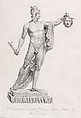 Perseus with the head of Medusa, from "Oeuvre de Canova: Recueil de Statues...", Domenico Marchetti Italian, Engraving and etching