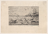 The Fish Rejoice in the Departure of the Cabin Boy, Charles-François Daubigny (French, Paris 1817–1878 Paris), Etching; first state of three (Delteil)