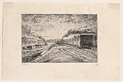 The Departure, Charles-François Daubigny (French, Paris 1817–1878 Paris), Etching; second state of three (Delteil)