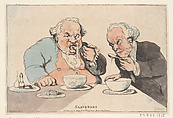 Slaverers, Thomas Rowlandson  British, Etching, hand-colored