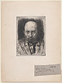 Self-portrait, Jules-Elie Delaunay  French, Etching