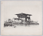 A House in Smyrna, Alexandre-Gabriel Decamps  French, Soft-ground etching with roulette on wove paper