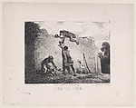The Climb, from "Hunting Scenes", Alexandre-Gabriel Decamps  French, Lithograph