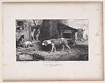 The Kennel, from "Hunting Scenes", Alexandre-Gabriel Decamps  French, Lithograph