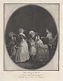 Les Bouquets ou la fête de la grand-maman, Louis Philibert Debucourt French, Etching and aquatint