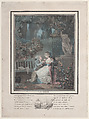 The Rose, Louis Philibert Debucourt French, Etching and aquatint printed in color