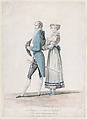 Anglais en Habit Habille; from Collections de Costumes dessinés, Louis Philibert Debucourt  French, Hand-colored etching and aquatint