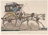 Route de St. Cloud, Louis Philibert Debucourt French, Hand-colored etching and aquatint