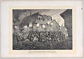 Charge of the Ninth Cuirassiers, Village of Morsbronn, August 6, 1870, Georges Léon Alfred Perrichon  French, Wood engraving