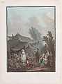 La Noce de Village, Charles Melchior Descourtis French, Color aquatint, etching, and engraving; proof