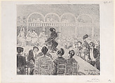 Flamenco dancer in Malaga, Henry Julien Detouche  French, Lithograph