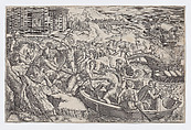Tha Abduction of Helen (L'Enlèvement d'Hélène), Etienne Delaune (French, Orléans 1518/19–1583 Strasbourg), Etching; first state