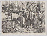 Return of the conquerors of the Bastille to the City Hall, 14 July 1789, from "Le Journal Illustré", Louis Paul Pierre Dumont  French, Wood engraving