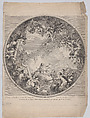 Saint Louis presenting his sword to Christ, after a ceiling design, Charles Nicolas Cochin II French, Etching and engraving