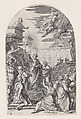 The Fall of Simon the Magician, plate 4 from "Les Tableaux de Rome, Les Eglises Jubilaires" (The Paintings of Rome, The Churches Jubilee), Jacques Callot  French, Engraving; second state of two (Lieure)