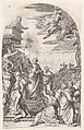 The Fall of Simon the Magician, plate 4 from "Les Tableaux de Rome, Les Eglises Jubilaires" (The Paintings of Rome, The Churches Jubilee), Jacques Callot  French, Engraving; second state of two (Lieure)