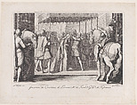 Couronnement de La Grande Duchesse (The Coronation of the Grand Duchesse), from "La Vie de Ferdinand Ier de Médicis série appelée aussi Les Batailles des Médicis" (The Life of Ferdinand I de'Medici also called The Medici Battles), Jacques Callot French, Engraving; second state of two (Lieure)