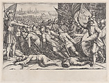 Rembarquement des Troupes (Embarkation of Troops), from "La Vie de Ferdinand Ier de Médicis série appelée aussi Les Batailles des Médicis" (The Life of Ferdinand I de'Medici also called The Medici Battles), Jacques Callot French, Engraving; first state of two (Lieure)