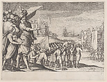 Assaut de Deux Fotresses (The Attack of Two Fortresses), from La Vie de Ferdinand Ier de Médicis série appelée aussi Les Batailles des Médicis (The Life of Ferdinand I de'Medici also called The Medici Battles), Jacques Callot French, Engraving; first state of two (Lieure)