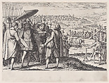 Restauration de L'Aqueduc de Pise (Restoring the Aqueduct in Pisa), from "La Vie de Ferdinand Ier de Medici" (The Life of Ferdinand I de'Medici), Jacques Callot French, Engraving; first state of two (Lieure)