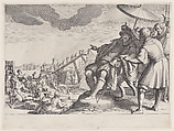 The Grand Duke fortifies the Port of Livourne, Jacques Callot  French, Engraving
