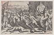 Rembarquement des Troupes (Embarkation of Troops), from "La Vie de Ferdinand Ier de Médicis série appelée aussi Les Batailles des Médicis" (The Life of Ferdinand I de'Medici also called The Medici Battles), Jacques Callot  French, Engraving; first state of two (Lieure)