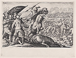 Défaite de la Cavalerie Turque (Defeat of the Turkish Cavalry), from "La Vie de Ferdinand Ier de Médicis série appelée aussi Les Batailles des Médicis" (The Life of Ferdinand I de'Medici also called The Medici Battles), Jacques Callot French, Engraving; first state of two (Lieure)