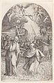 Christ Walking on Water, Holding the Hand of St. Peter (Second Composition), plate 9 from 