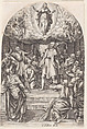 The Assumption, plate 10 from "Les Tableaux de Rome, Les Eglises Jubilaires" (The Paintings of Rome, The Churches Jubilee), Jacques Callot (French, Nancy 1592–1635 Nancy), Engraving; second state of three (Lieure)