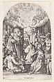 The Death of St. Benedict, plate 13 from "Les Eglises Jubilaires" (The Paintings of Rome, The Churches Jubilee), Jacques Callot (French, Nancy 1592–1635 Nancy), Engraving; second state of two (Lieure)