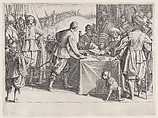 L'Enrolement des Troupes (The Enlistment of Troops), from "La Vie de Ferdinand Ier de Médicis série appelée aussi Les Batailles des Médicis" (The Life of Ferdinand I de'Medici also called The Medici Battles), Jacques Callot French, Engraving; first state of two (Lieure)