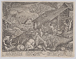 L'Hiver (Winter), Jacques Callot  French, Engraving