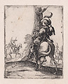 The Falconer, Jacques Callot French, Etching