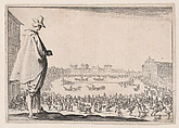 La Course de Chars sur la Place Santa Maria Novella a Florence (The Chariot Race in the Piazza Santa Maria Novella in Florence), from "Les Caprices" Series A, The Florence Set, Jacques Callot  French, Etching