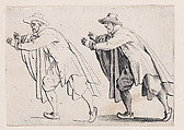 L'Homme Qui Court (The Running Man), from "Les Caprices" Series A, The Florence Set, Jacques Callot French, Etching