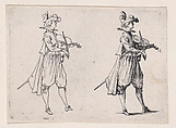 Le Joueur de Violin (The Violin Player), from Les Caprices Series A, The Florence Set, Jacques Callot French, Etching