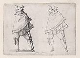 L'Homme Enroulé dans son Manteau (The Man Wrapped in his Mantle), from "Les Caprices" Series A, The Florence Set, Jacques Callot  French, Etching