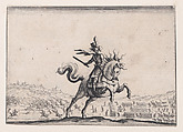 Le Commandant a Cheval (The Commander on Horseback), from "Les Caprices" Series A, The Florence Set, Jacques Callot  French, Etching