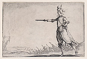 Le Commandant a Pied (The Commander on Foot), from "Les Caprices" Series A, The Florence Set, Jacques Callot French, Etching