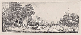 Facsimile Reproduction of Le Jardin, appelé aussi Le Marais (The Garden, also called The Marsh), from Les Quatre Paysages (The Four Landscapes), Alfred Stix, Etching; facsimile of first state of two (Lieure)