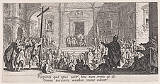 La Présentation au Peuple (The Presentation of Christ to the People), from "La Grande Passion" (The Large Passion), Jacques Callot  French, Etching and engraving; second state of three (Lieure)