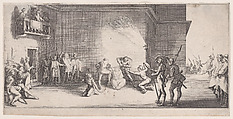 Le Couronnement D'Épines (The Crowning with Thorns), from "La Grande Passion" (The Large Passion), Jacques Callot  French, Etching and engraving; first state of four (Lieure)