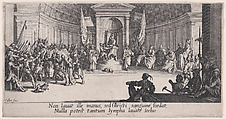 La Condamnation a Mort (The Condemnation to Death), from "La Grande Passion" (The Large Passion), Jacques Callot French, Etching and engraving; first state of two (Lieure)